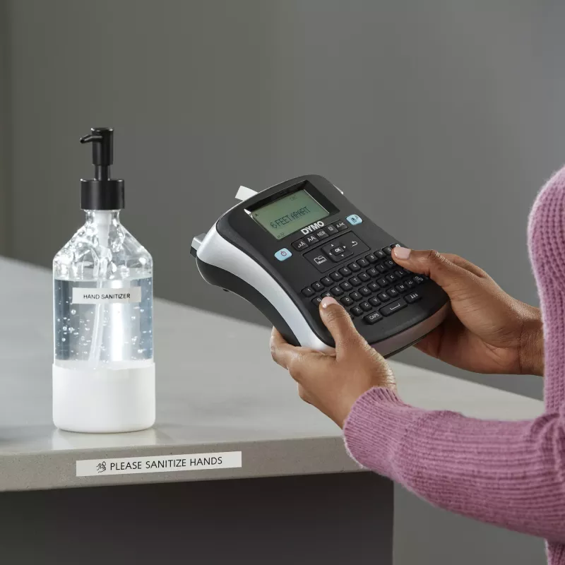 DYMO LabelManager ® ™ 210D - AZERTY, D1, lämpösiirto, 180 x 180 DPI, 12 mm/s, musta, hopea