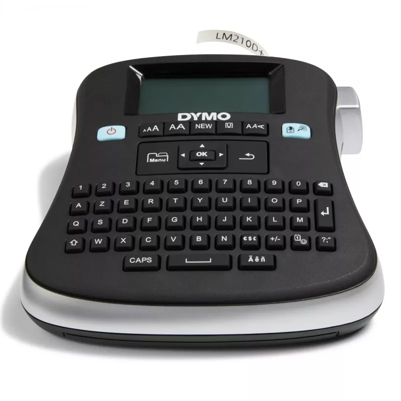 DYMO LabelManager ® ™ 210D - AZERTY, D1, lämpösiirto, 180 x 180 DPI, 12 mm/s, musta, hopea