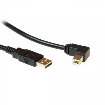 USB 2.0 A-uros - USB B-uros (kulma) 1,80 m, ACT, SB2408