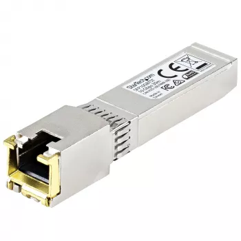 StarTech.com MSA-yhteensopiva SFP+-lähetin-vastaanotinmoduuli - 10GBASE-T ~ MSA-koodaamaton SFP+-moduuli - 10GBASE-T - SFP-RJ45 Cat6/Cat5e - 10GE Gigabit Ethernet SFP+ - RJ-45 30 m