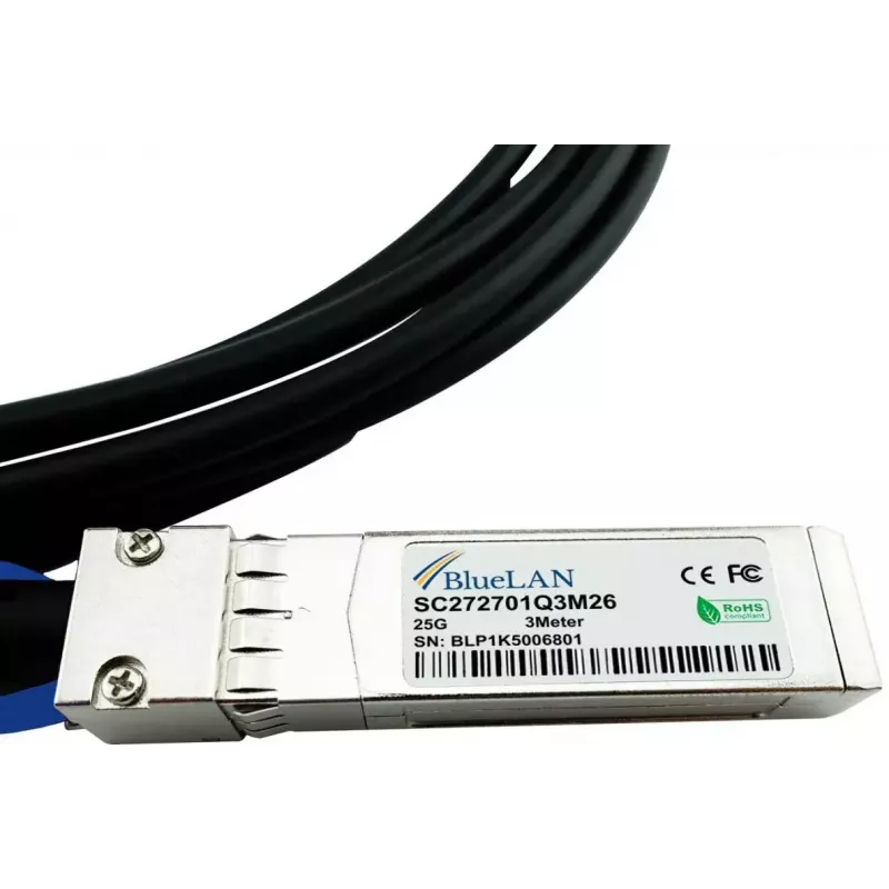 SFP28 DAC -kaapeli BlueOptics SFP28-DAC-3M-VA 3 m uros/uros