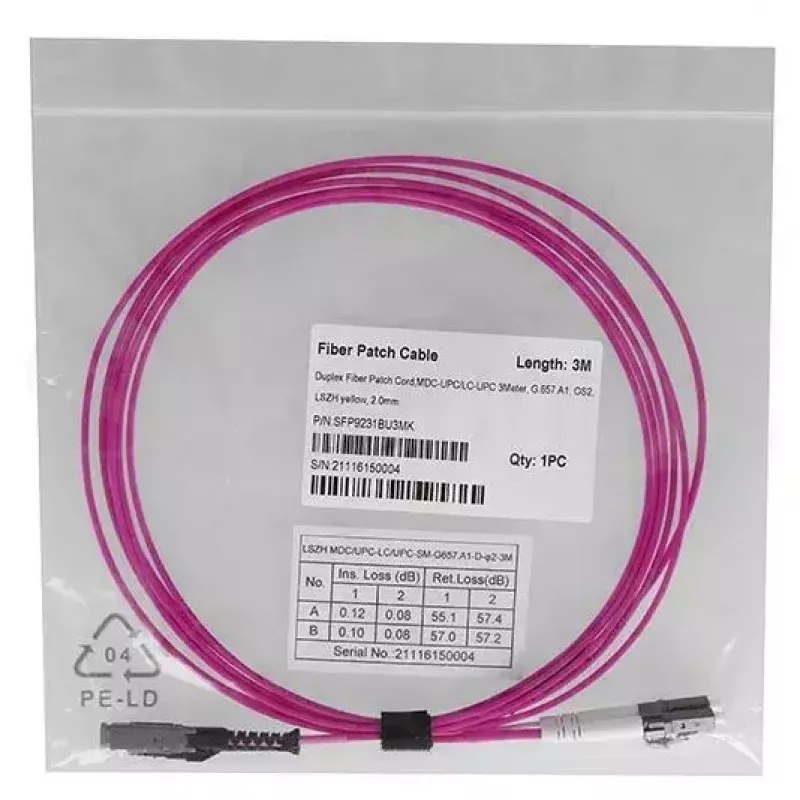 Kuitukaapeli BlueOptics SFP9231FU2MK MDC LC OM4 2 m magenta