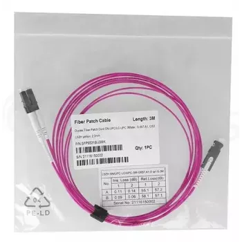 Kuitukaapeli BlueOptics SFP9331FU2MK SN LC OM4 2 m violetti