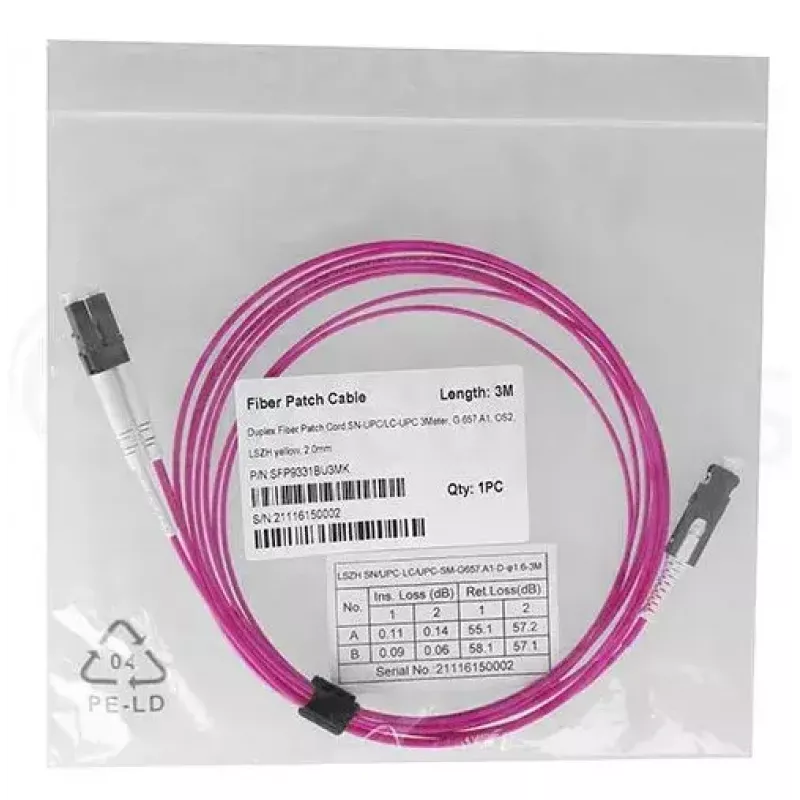 Kuitukaapeli BlueOptics SFP9331FU5MK SN LC OM4 5 m violetti