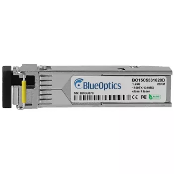 SFP-lähetin-vastaanotinmoduuli BlueOptics SFP-BXD53-20KM-MR-BO kuitu 1250 Mbit/s