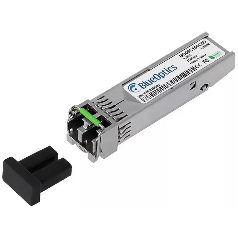 BlueOptics SFP-GLSD-90-A-BO SFP-lähetin-vastaanotinmoduuli, yhteensopiva KTI Networks SFP-GLSD-90-A:n kanssa, Gigabit, yksimuotoinen