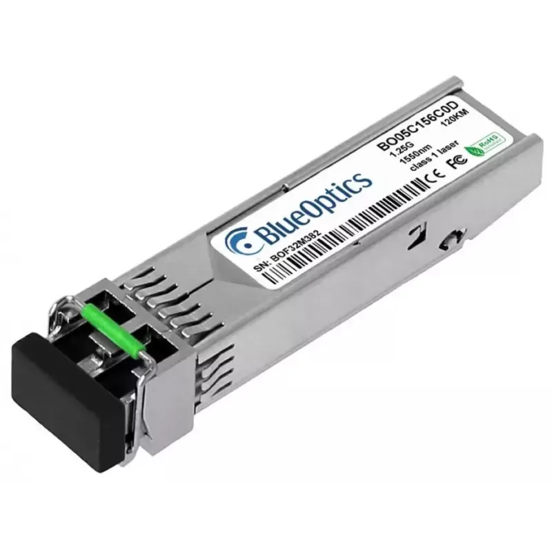 BlueOptics SFP-GLSD-90-A-BO SFP-lähetin-vastaanotinmoduuli, yhteensopiva KTI Networks SFP-GLSD-90-A:n kanssa, Gigabit, yksimuotoinen