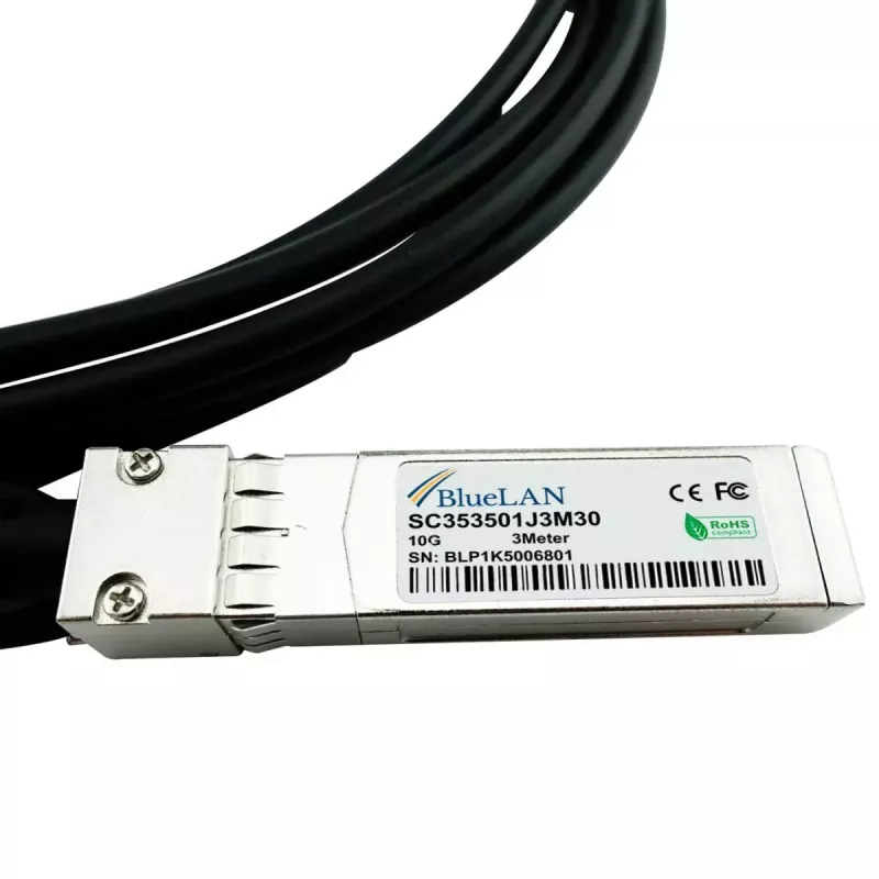 SFP+-kaapeli BlueOptics SFP-STACK-KIT-BL 1 m uros/uros