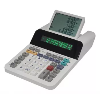 Sharp EL-1501 laskin pöytämalli tulostava monivärinen, valkoinen
