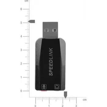 Speedlink VIGO USB-äänikortti, musta