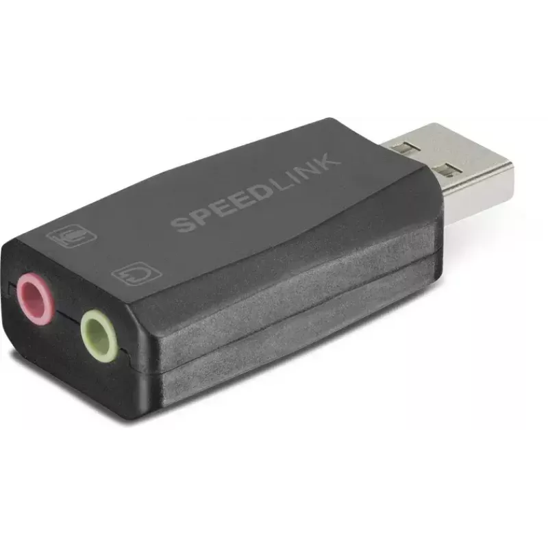 Speedlink VIGO USB-äänikortti, musta