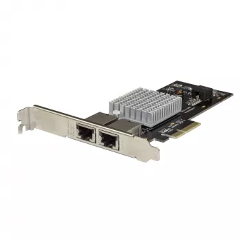 StarTech.com kaksiporttinen 10G PCIe verkkosovitinkortti - Intel-X550AT 10GBASE-T & NBASE-T PCI Express verkkoliitäntäsovitin 10/5/2.5/1GbE Multi-Gigabit Ethernet 5-nopeuksinen NIC LAN-kortti