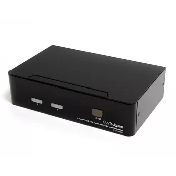 StarTech.com 2-porttinen DVI USB KVM-kytkin audio- ja USB 2.0 -keskittimellä