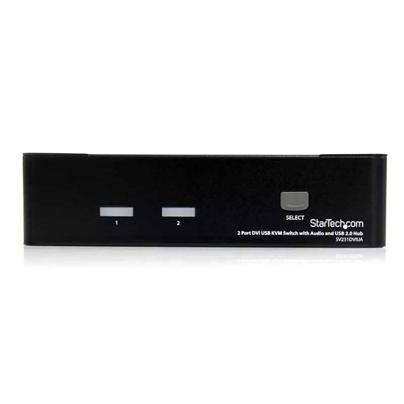 StarTech.com 2-porttinen DVI USB KVM-kytkin audio- ja USB 2.0 -keskittimellä