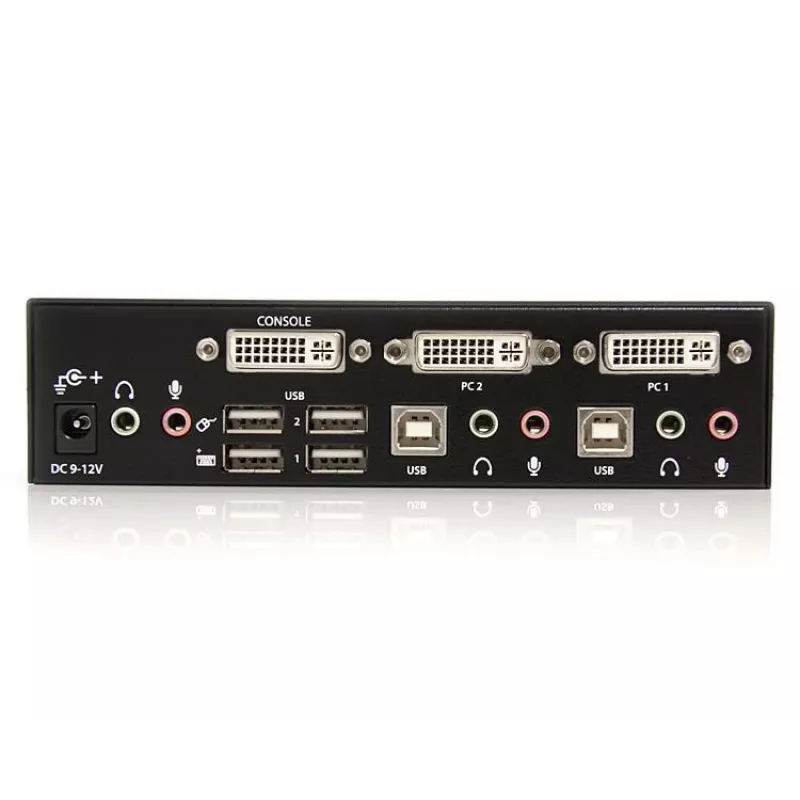 StarTech.com 2-porttinen DVI USB KVM-kytkin audio- ja USB 2.0 -keskittimellä