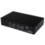 StarTech.com 4-porttinen USB DisplayPort KVM-kytkin audiotuella, 3840 x 2400 pikseliä, musta