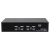 StarTech.com 4-porttinen USB DisplayPort KVM-kytkin audiotuella, 3840 x 2400 pikseliä, musta