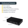 StarTech.com 4-porttinen USB DisplayPort KVM-kytkin audiotuella, 3840 x 2400 pikseliä, musta