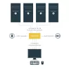 StarTech.com 4-porttinen USB DisplayPort KVM-kytkin audiotuella, 3840 x 2400 pikseliä, musta