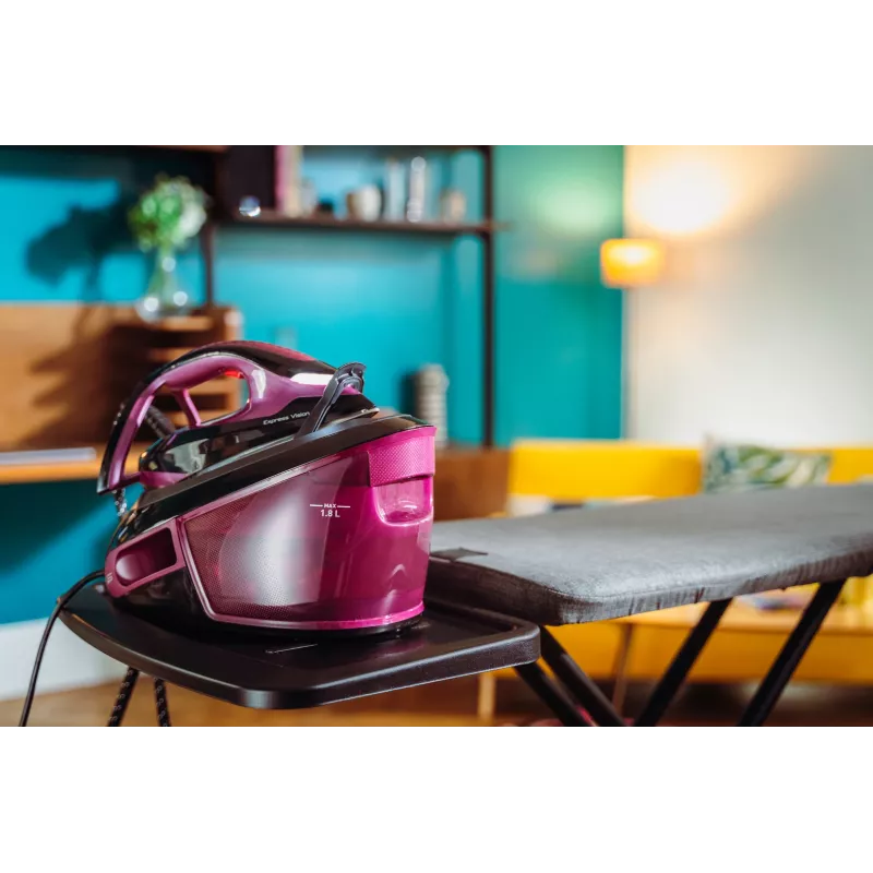Tefal Express Vision SV8152 2800 W 1,8 l Durilium AirGlide Autoclean -silityspohja violetti, musta