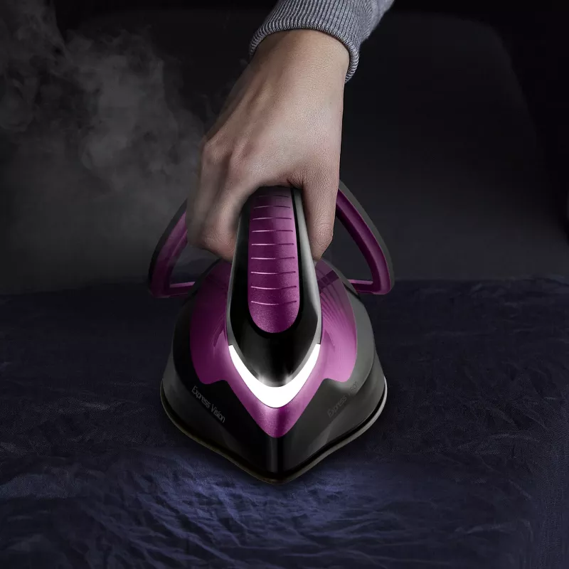 Tefal Express Vision SV8152 2800 W 1,8 l Durilium AirGlide Autoclean -silityspohja violetti, musta