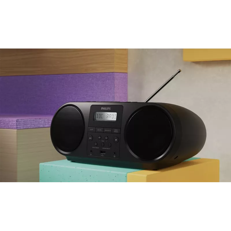 Philips TAZ6000/10 CD-soitin musta kannettava CD-soitin
