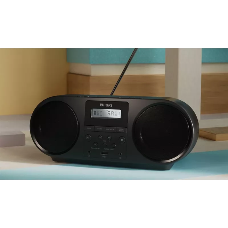 Philips TAZ6000/10 CD-soitin musta kannettava CD-soitin