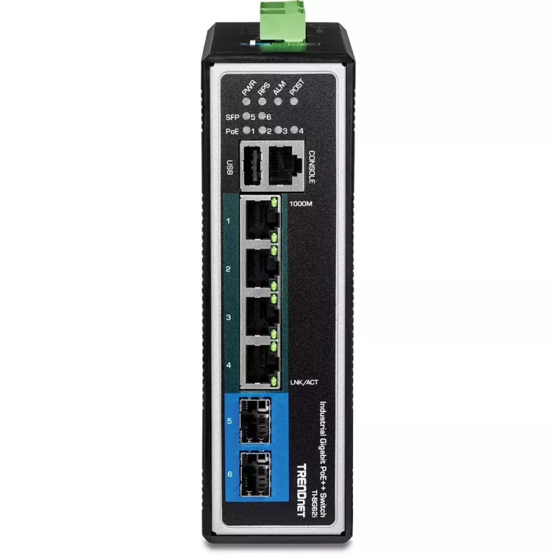 Hallittava kytkin Trendnet TI-BG62I L2+ Gigabit Ethernet PoE 4 porttia