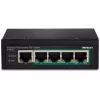 Hallitsematon kytkin Trendnet TI-PE50 Power over Ethernet musta