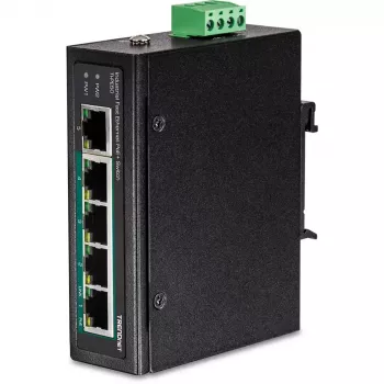 Hallitsematon kytkin Trendnet TI-PE50 Power over Ethernet musta