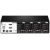 KVM-kytkin Trendnet TK-440DP musta hopea