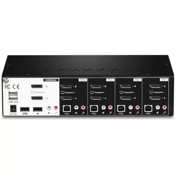 KVM-kytkin Trendnet TK-440DP musta hopea