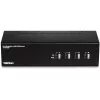 KVM-kytkin Trendnet TK-440DP musta hopea