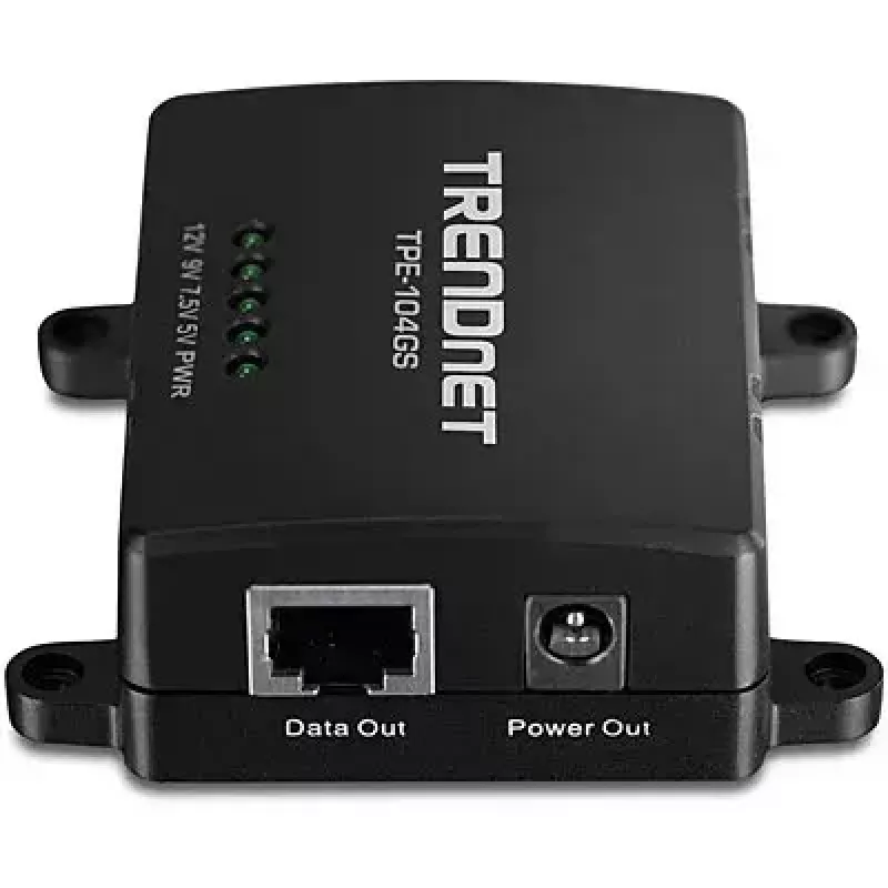 Verkkojakaja Trendnet TPE-104GS musta Power over Ethernet PoE