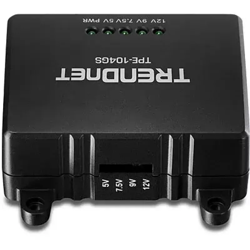 Verkkojakaja Trendnet TPE-104GS musta Power over Ethernet PoE