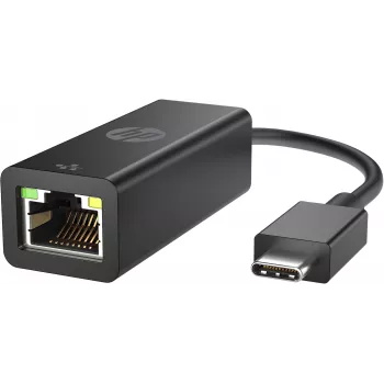 HP USB-C - RJ45-sovitin, USB Type-C, RJ-45, pistoke, musta, Business, Windows 10, Windows 7, Windows 8, Windows 8.1