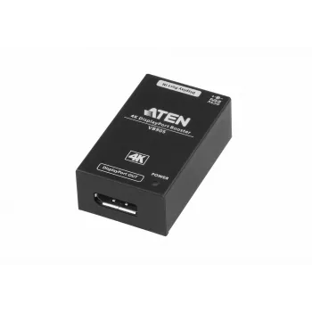 AV-toistin ATEN 4K Display Port -vahvistin VB905-AT-G — 4K (4096×2160), langallinen, 20 m kantama, 5 V/2,6 A, musta