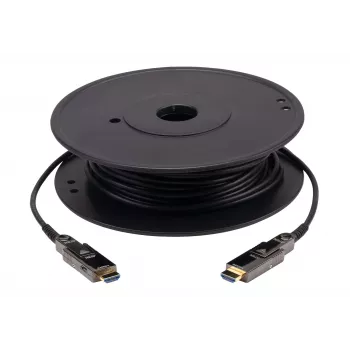ATEN 10M True 4K HDMI Active Optical -kaapeli, 10 m, HDMI Type-D (Micro), HDMI Type-D (Micro), 3D, 18 Gbit/s, musta