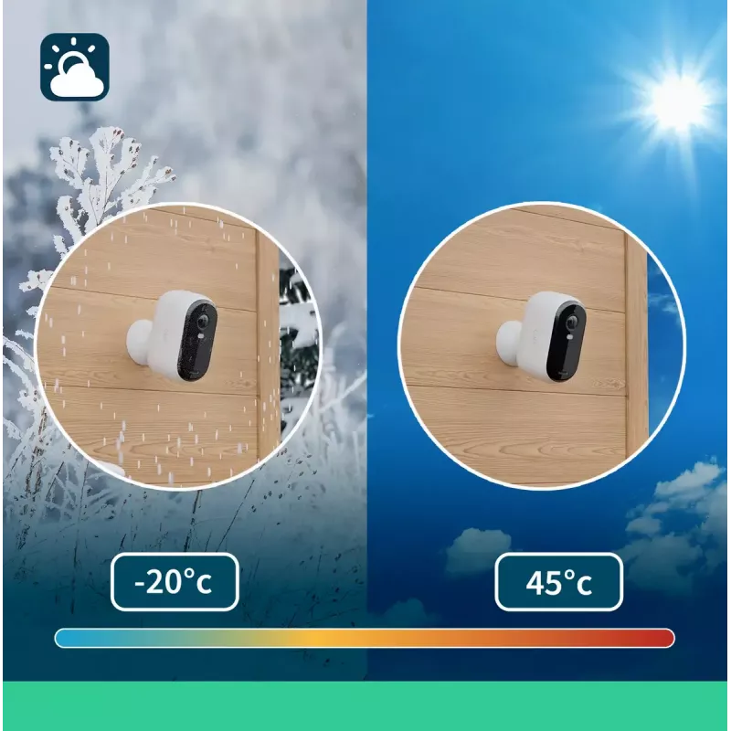 IP-valvontakamera Arlo Essential 2K 2560 x 1440 langaton sisä- ja ulkokäyttöön