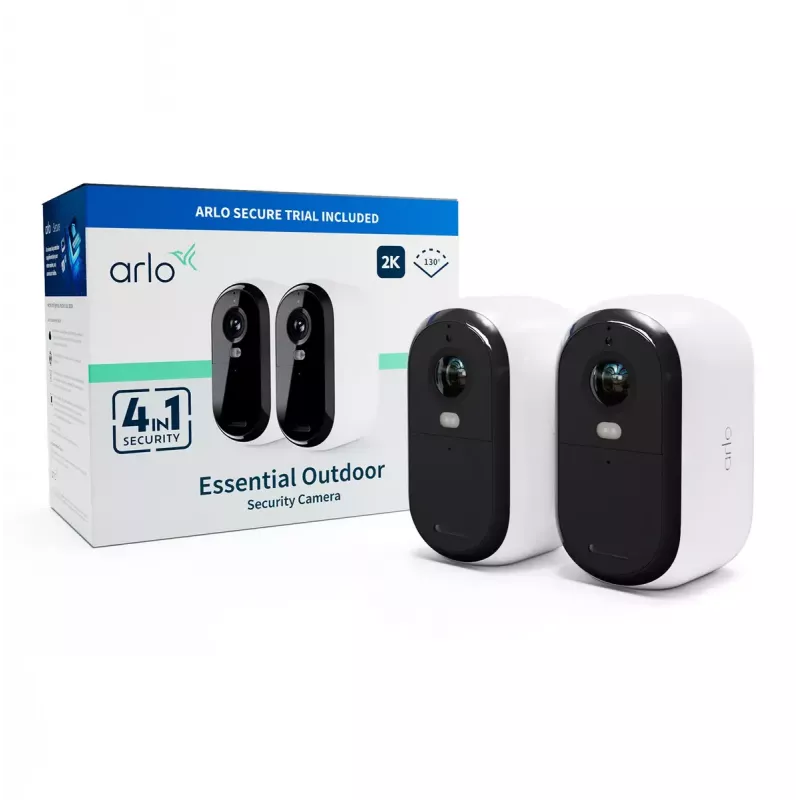 IP-valvontakamera Arlo Essential 2K 2560 x 1440 langaton sisä- ja ulkokäyttöön