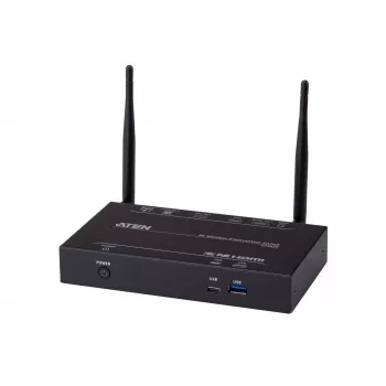 ATEN 4K langaton esityskytkin pöytämalli musta HDMI VGA Wi-Fi 5