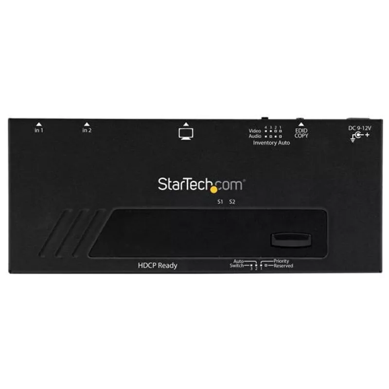 StarTech.com 2-porttinen HDMI-kytkin automaattisella ja priorisoidulla vaihdolla - 1080p