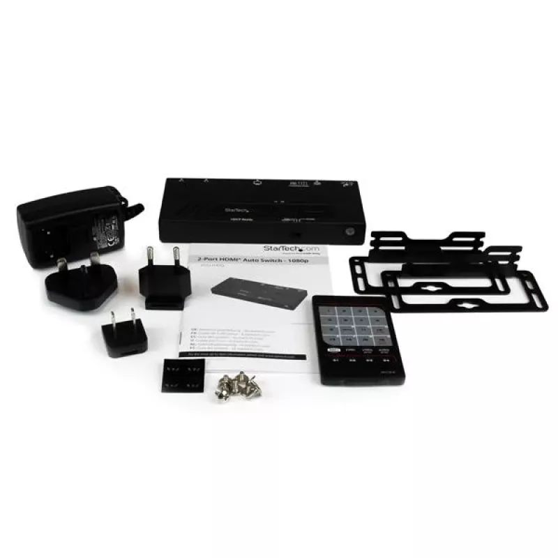 StarTech.com 2-porttinen HDMI-kytkin automaattisella ja priorisoidulla vaihdolla - 1080p