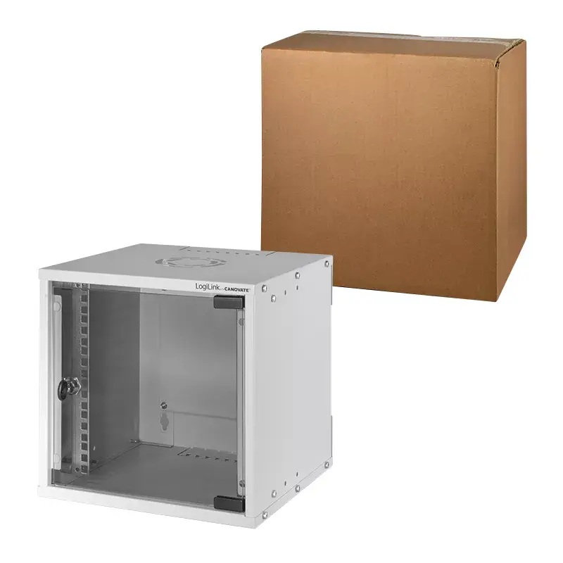 Seinäkiinnitteinen räkki LogiLink W66Z30G 6U harmaa 30 kg IP20