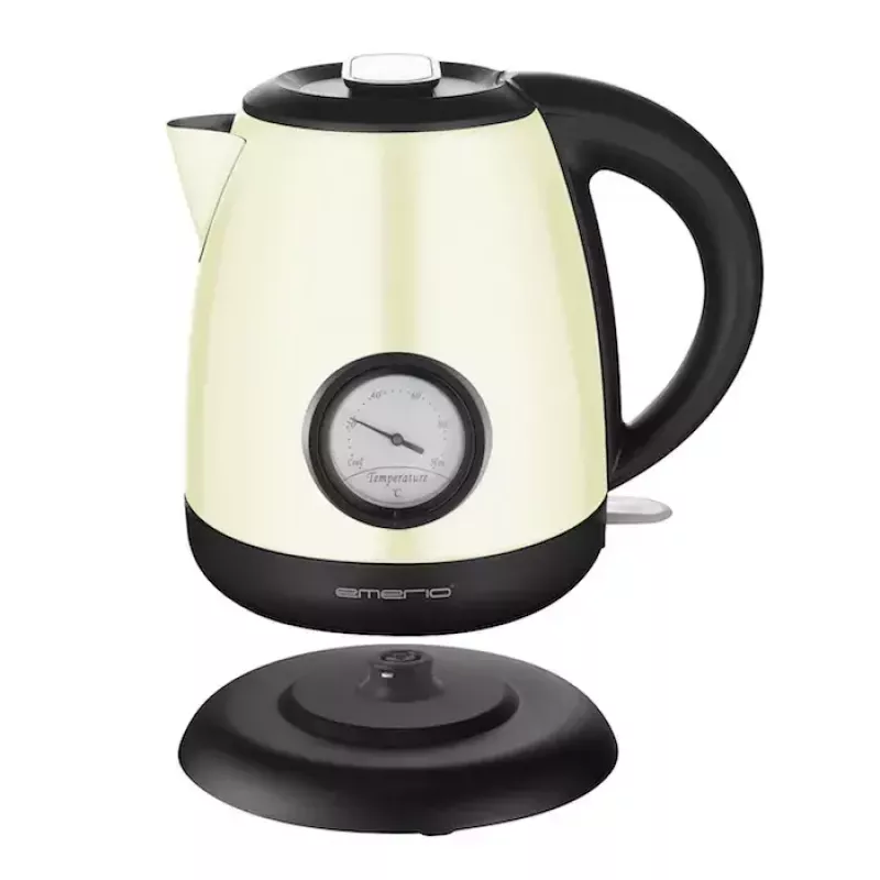 Vedenkeitin Emerio 1 L 2000 W beige musta