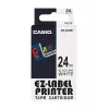Tarratulostinnauha Casio XR-24WE1 musta valkoisella