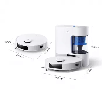 Imurobotti Ecovacs Deebot N20e PLUS valkoinen — 2-in-1 imurointi ja moppaus