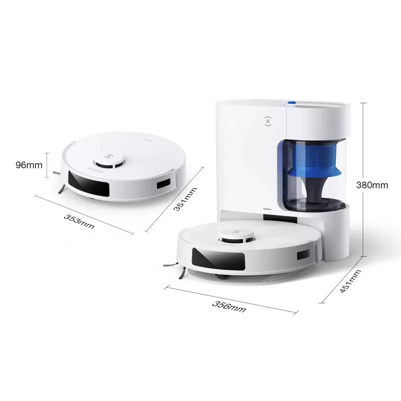 Imurobotti Ecovacs Deebot N20e PLUS valkoinen — 2-in-1 imurointi ja moppaus