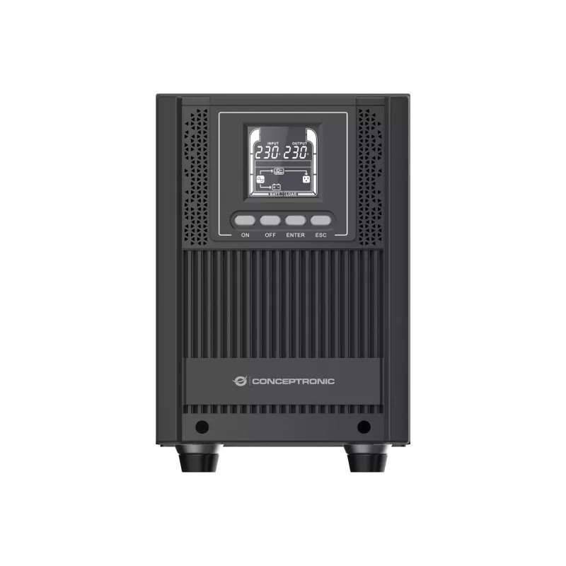 Conceptronic ZEUS52ES2K 2000VA 1800W Online-torni-UPS, Schuko