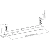 InLine yleinen kaapelikouru 3-asentoinen (80/100/120 cm) pöydän alle asennettava, musta